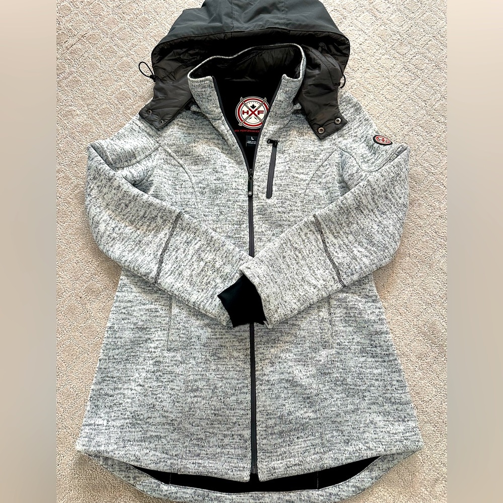 Halifax Hfx High Performance Luna Knit Jacket In Heat… Gem